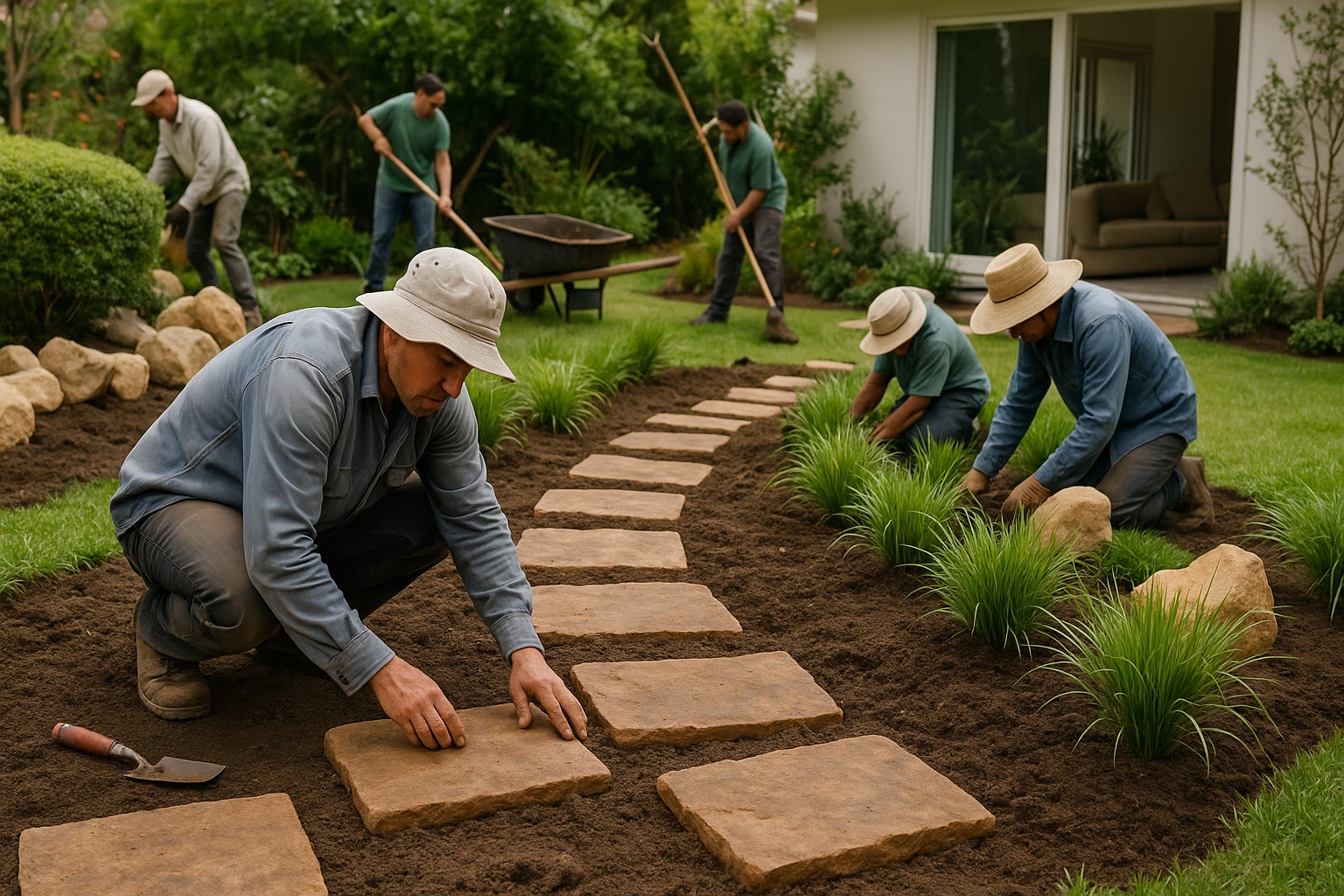 Thi công và cải tạo Sân Vườn